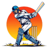 Cricket player in action symbolizing live cricket betting on Lotus365
