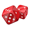 Pair of dice symbolizing online casino games on Lotus365